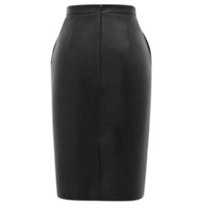 SAINT LAURENT PENCIL SKIRT IN LAMBSKIN