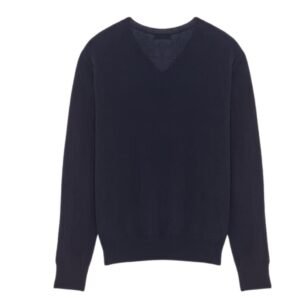 SAINT LAURENT V NECK SWEATER IN CASHMERE AND SILK