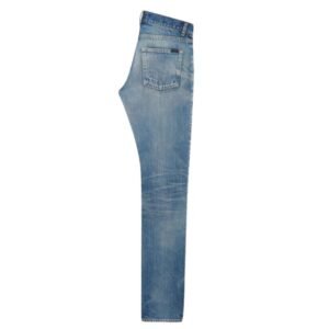 SAINT LAURENT SLIM FIT JEANS IN HYDRANGEA BLUE DENIM