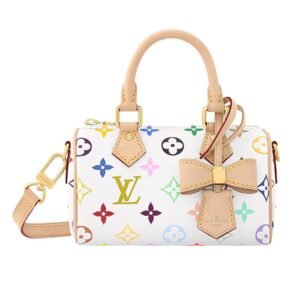LOUIS VUITTON X TAKASHI MURAKAMI NANO SPEEDY WHITE MULTICOLORED
