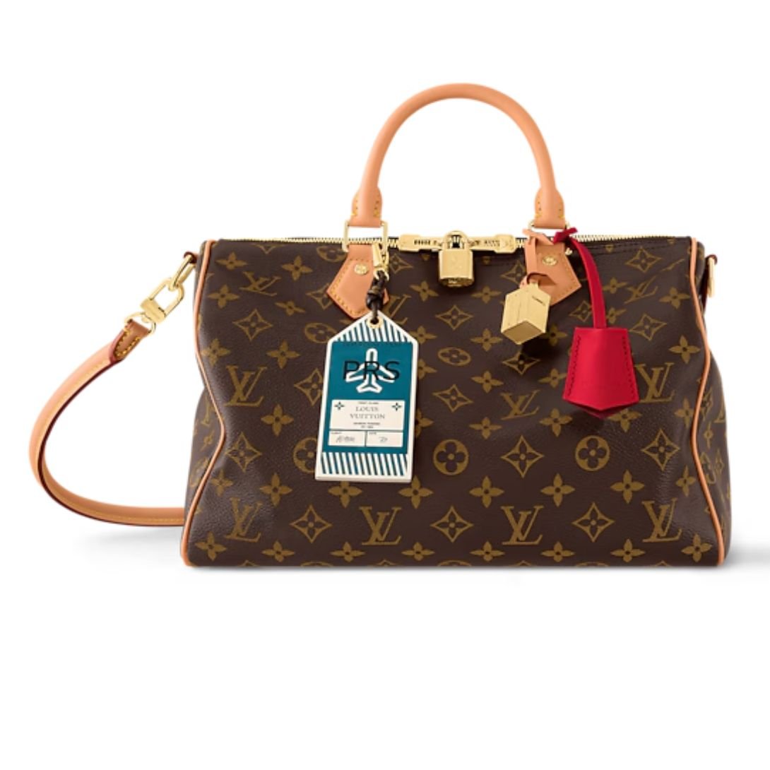 LOUIS VUITTON SPEEDY SOFT 30 CRAFTY MONOGRAM RED MONOGRAM