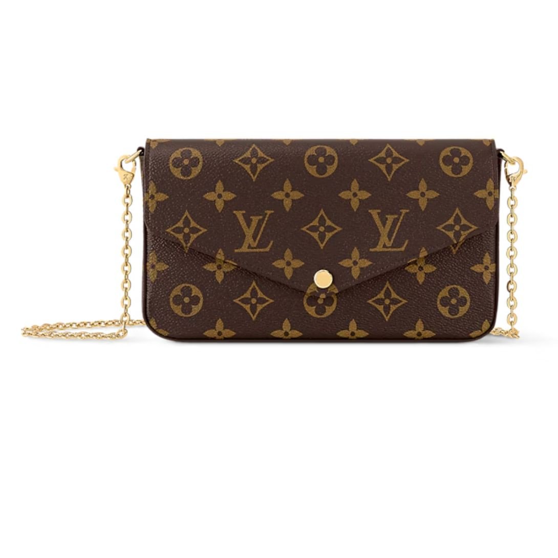 LOUIS VUITTON FÉLICIE POCHETTE MONOGRAM FUCHSIA MONOGRAM
