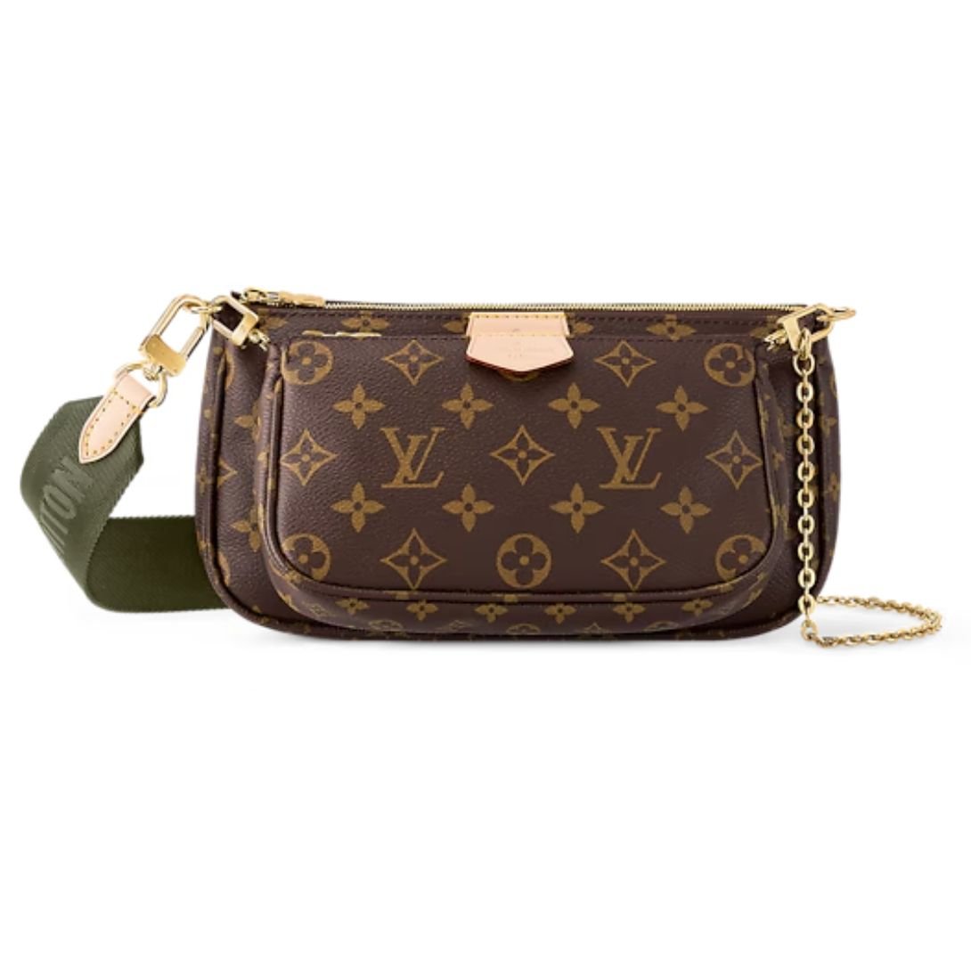 Louis Vuitton Multicolor Mini Pochette Accessoires khaki