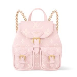 LOUIS VUITTON BACKUP BICOLORE ROSE QUARTZ MONOGRAM EMPREINTE