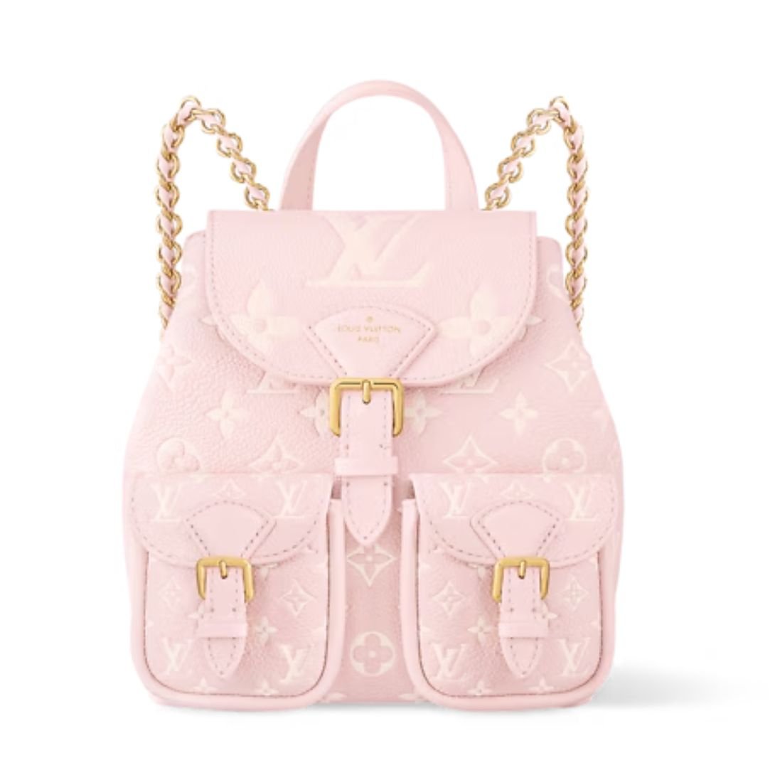 LOUIS VUITTON BACKUP BICOLORE ROSE QUARTZ MONOGRAM EMPREINTE