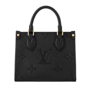 LOUIS VUITTON ONTHEGO BB BLACK MONOGRAM EMPREINTE
