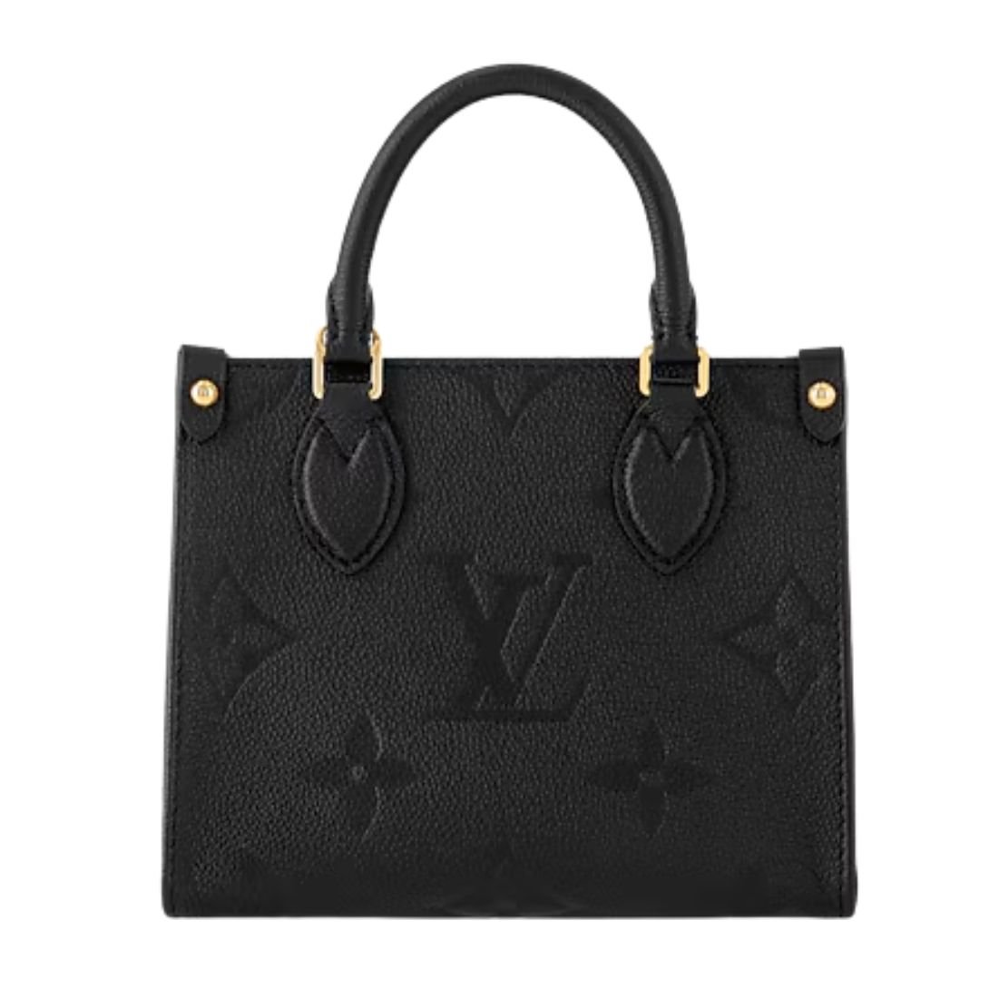 LOUIS VUITTON ONTHEGO BB BLACK MONOGRAM EMPREINTE
