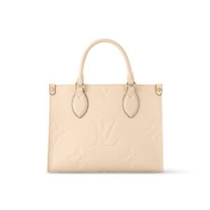LOUIS VUITTON ONTHEGO PM CREAM