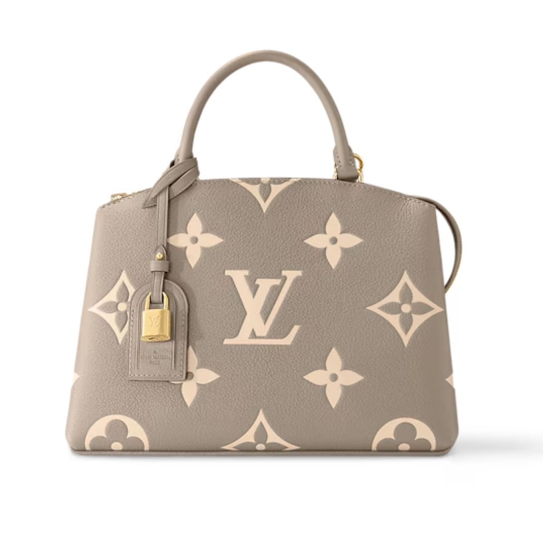 LOUIS VUITTON MADELEINE MM BICOLORE TOURTERELLE CREME MONOGRAM EMPREINTE