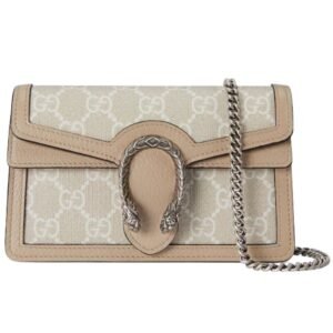GUCCI DIONYSUS MINI BAG BLACK AND BEIGE