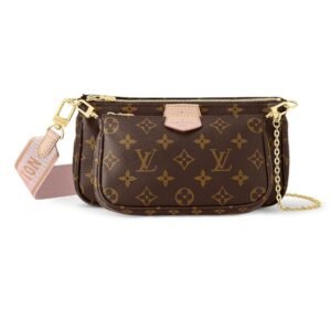 LOUIS VUITTON MULTI POCHETTE ACCESSOIRES ROSE CLAIR