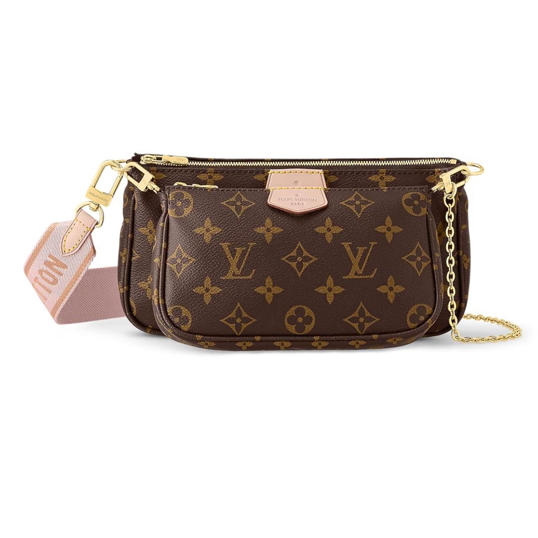 LOUIS VUITTON MULTI POCHETTE ACCESSOIRES ROSE CLAIR