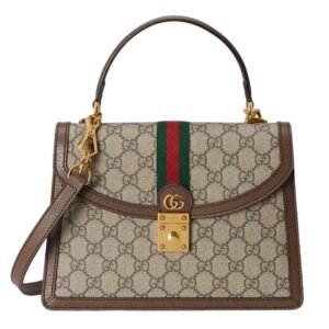 GUCCI OPHIDIA GG MEDIUM TOP HANDLE BAG WOMEN