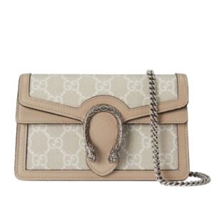 GUCCI DIONYSUS SUPER MINI BAG BEIGE AND WHITE