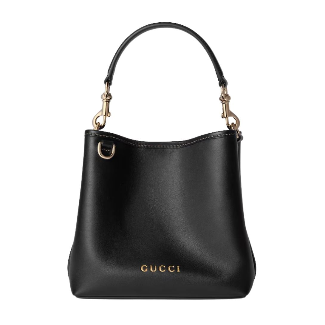 GUCCI WOMAN GG EMBLEM MINI BUCKET BAG