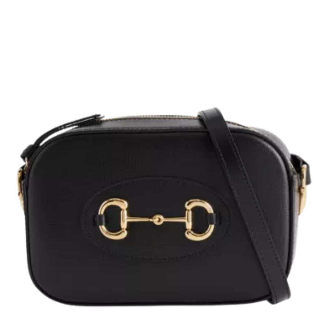 GUCCI LOGO-PLAQUE SHOULDER BAG WOMEN