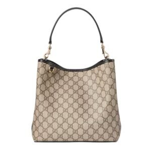 GUCCI GG EMBLEM MEDIUM BUCKET BAG