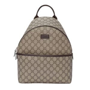 GUCCI KIDS GG SUPREME BAG BEIGE AND EBONY