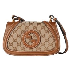 GUCCI SMALL BLONDIE BAG BEIGE AND DARK BROWN