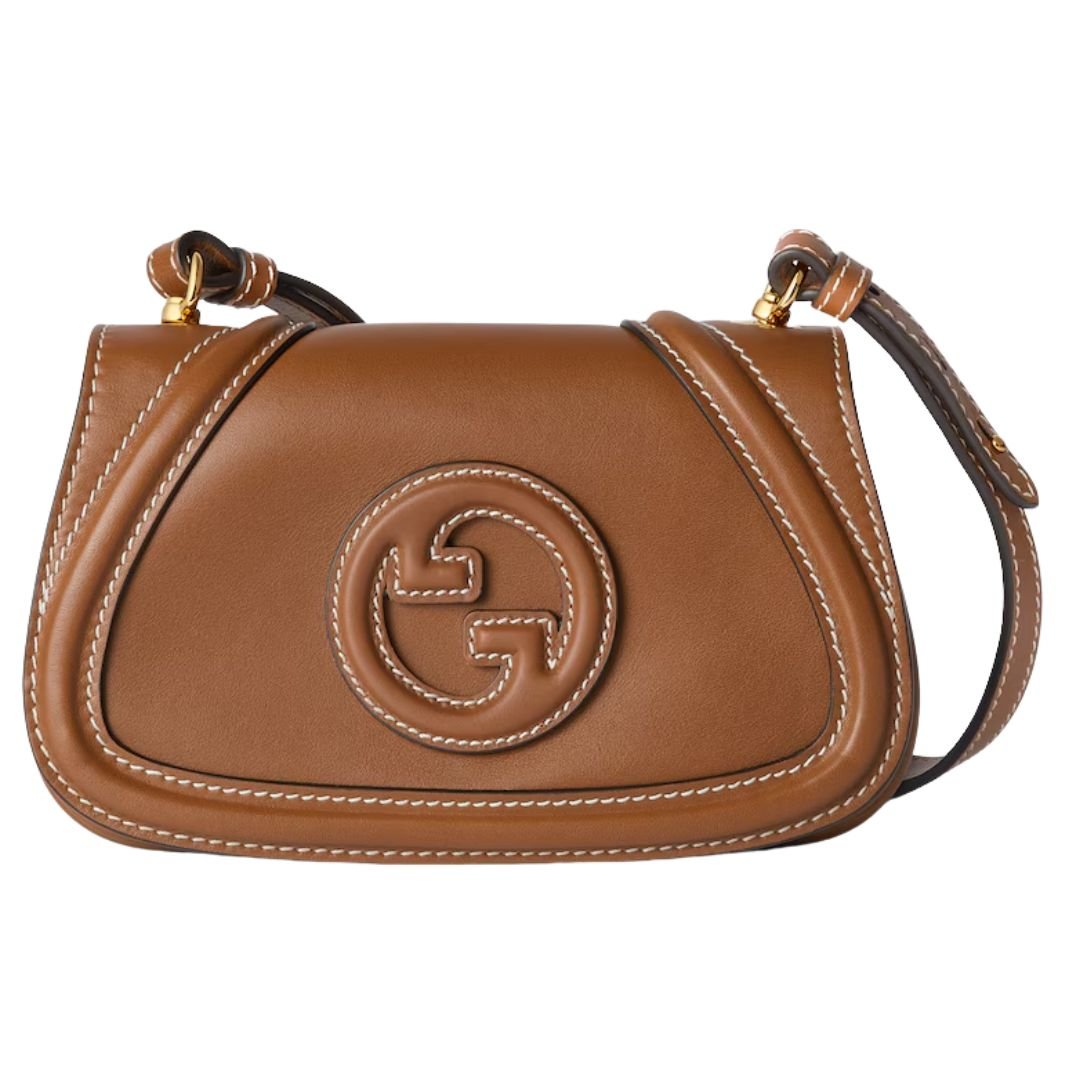 GUCCI SMALL BLONDIE BAG BROWN LEATHER