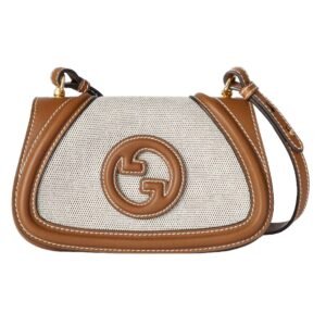 GUCCI SMALL BLONDIE BAG NATURAL CANVAS