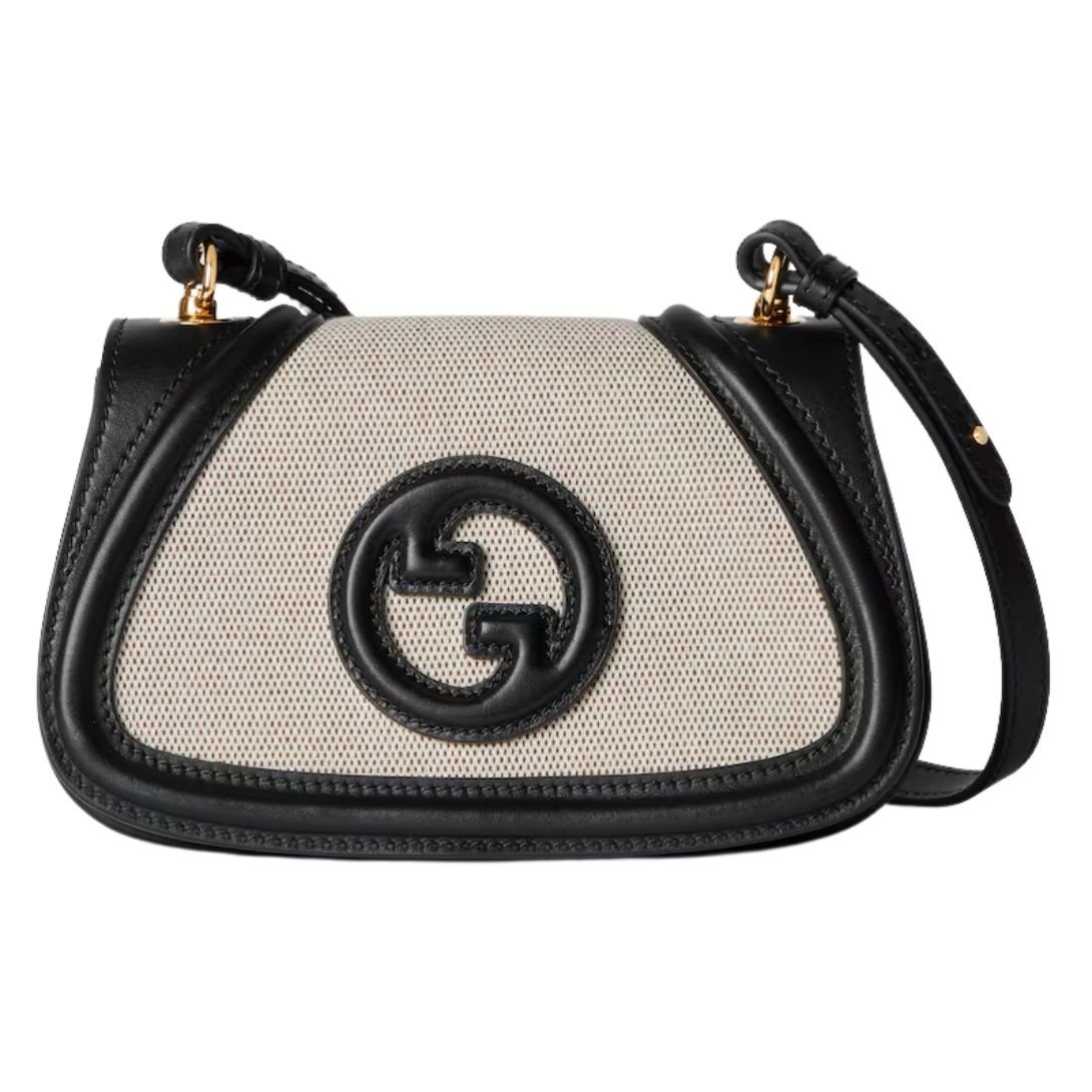 GUCCI SMALL BLONDIE BAG NATURAL CANVAS
