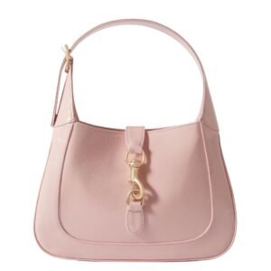 GUCCI JACKIE SMALL PATENT-LEATHER SHOULDER BAG BLUSH