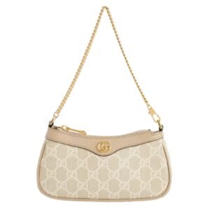 GUCCI OPHIDIA COATED COTTON-BLEND SHOULDER BAG