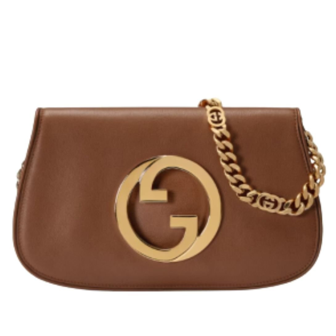 GUCCI SMALL BLONDIE BAG BROWN LEATHER
