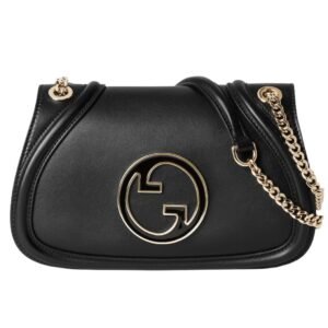 GUCCI SMALL BLONDIE BAG BLACK LEATHER