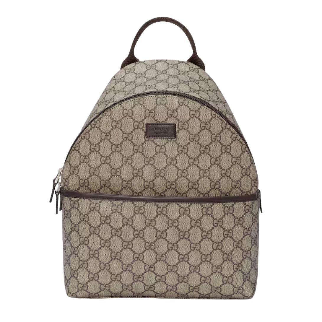 GUCCI KIDS GG SUPREME BAG BEIGE AND EBONY