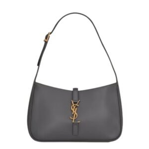 SAINT LAURENT WOMEN’S LE 5 À 7 LEATHER HOBO STORM