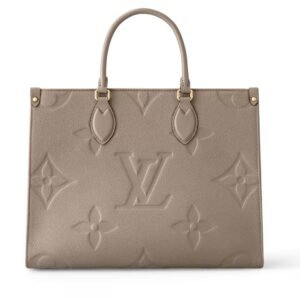 LOUIS VUITTON ONTHEGO MM MONOGRAM EMPREINTE CHOCOLATE
