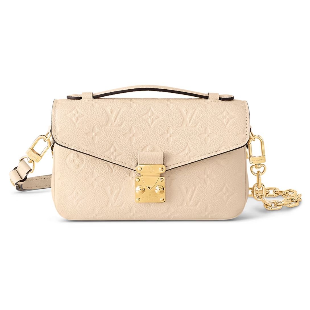 LOUIS VUITTON POCHETTE MÉTIS EAST WEST MONOGRAM CREAM