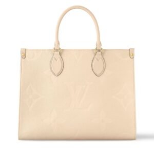 LOUIS VUITTON ONTHEGO MM MONOGRAM EMPREINTE CREAM