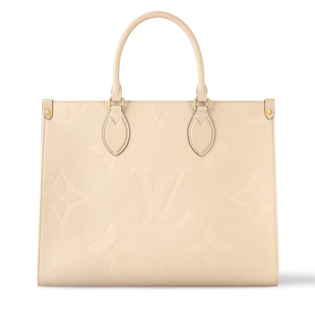 LOUIS VUITTON ONTHEGO MM MONOGRAM EMPREINTE CREAM