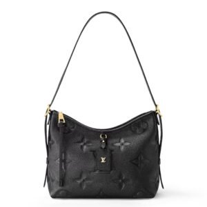 LOUIS VUITTON CARRYALL PM MONOGRAM EMPREINTE BLACK