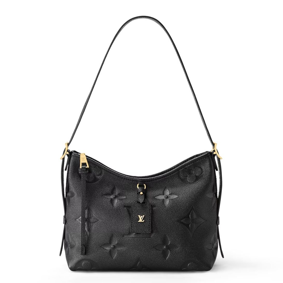 LOUIS VUITTON CARRYALL PM MONOGRAM EMPREINTE BLACK