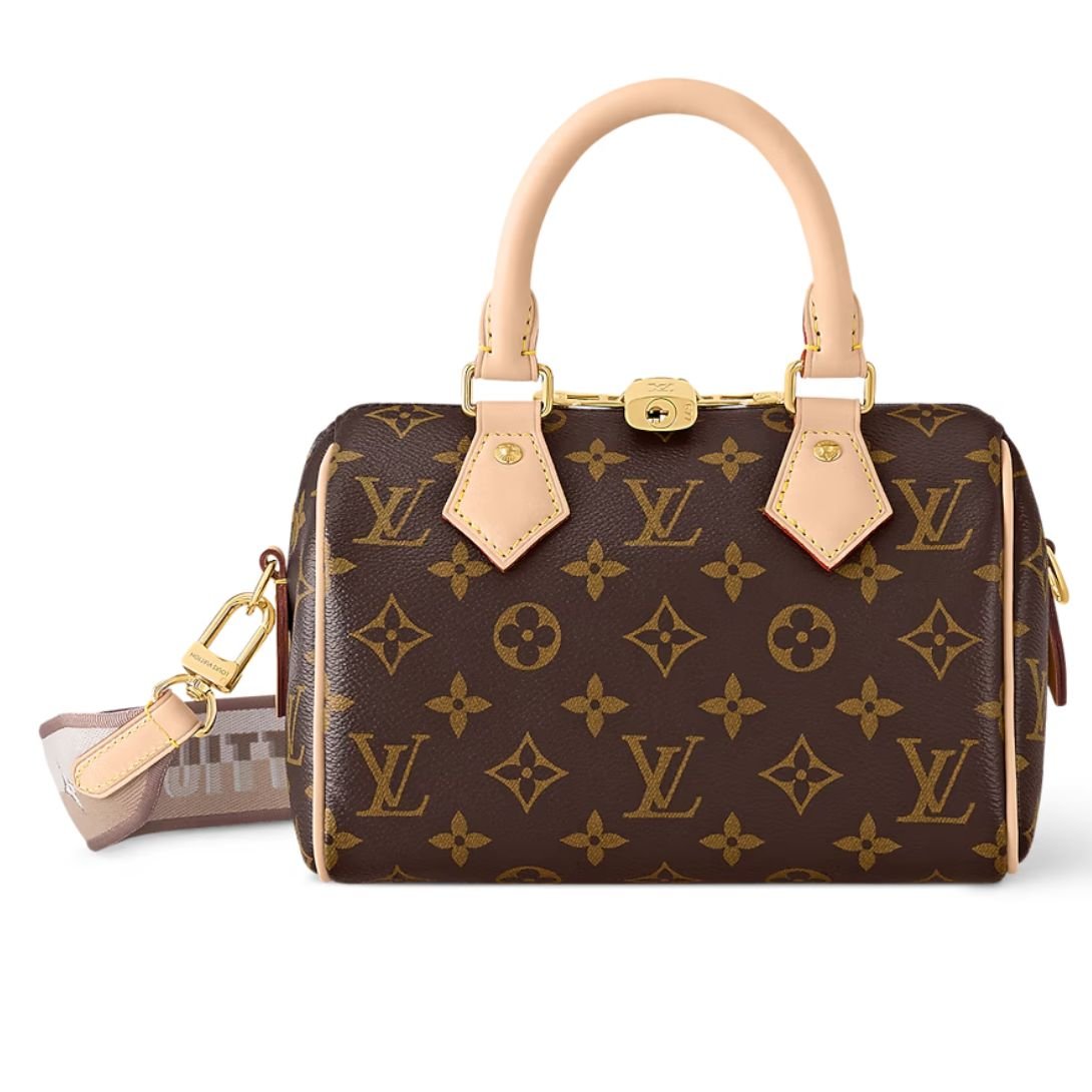 LOUIS VUITTON MONOGRAM SPEEDY BANDOULIERE 20 BEIGE