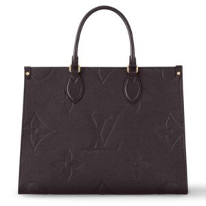 LOUIS VUITTON ONTHEGO MM MONOGRAM EMPREINTE CHOCOLATE