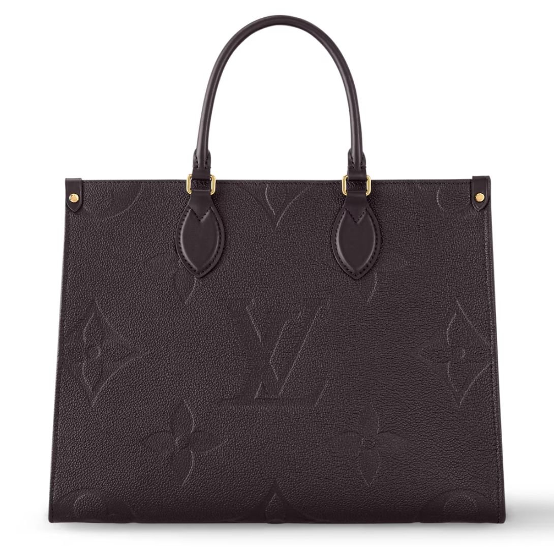 LOUIS VUITTON ONTHEGO MM MONOGRAM EMPREINTE CHOCOLATE