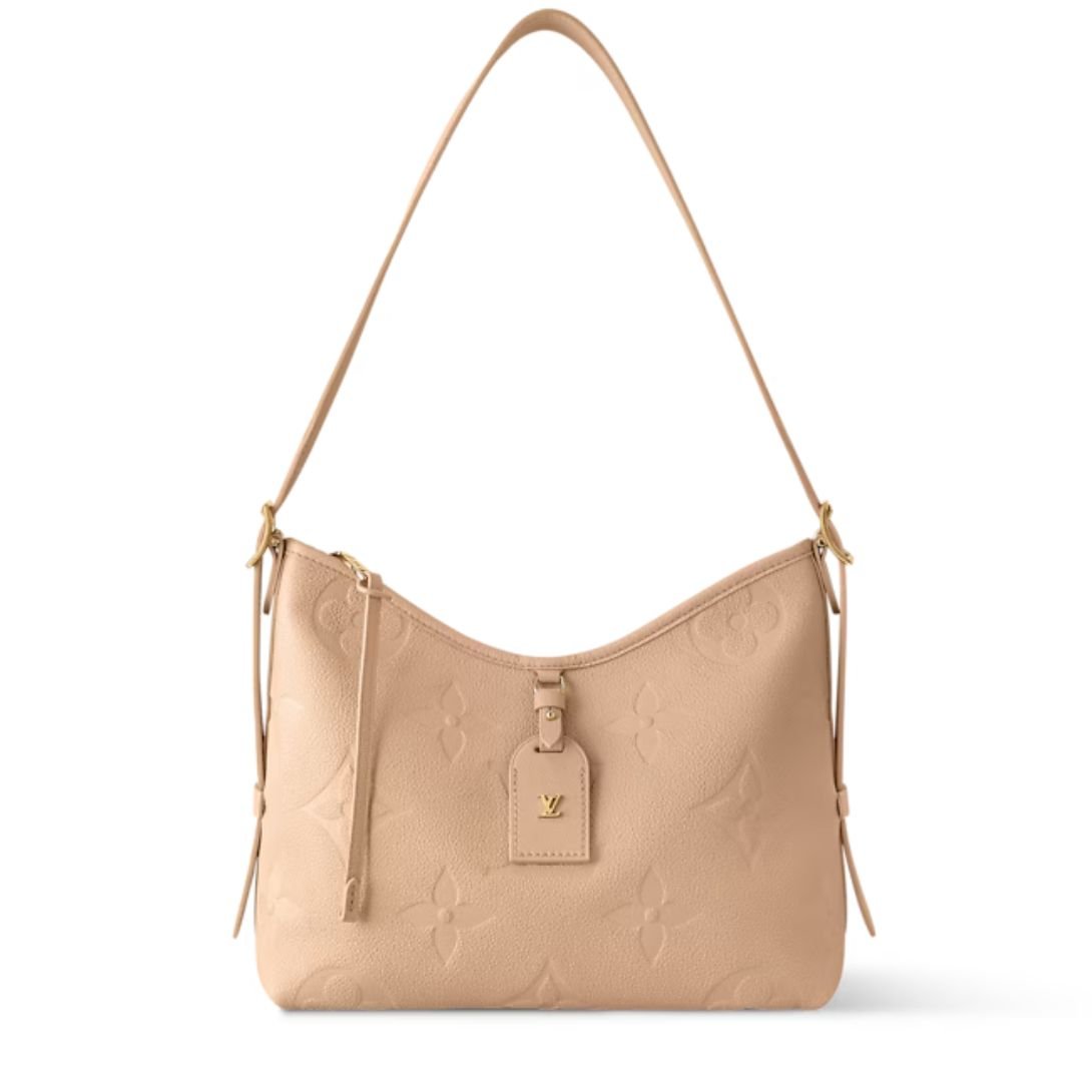 LOUIS VUITTON CARRYALL PM MONOGRAM EMPREINTE SAND
