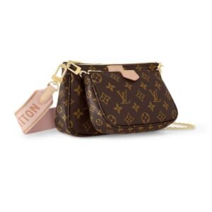 LOUIS VUITTON MULTICOLOR MINI POCHETTE ACCESSOIRES ROSE CLAIR
