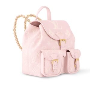 LOUIS VUITTON BACKUP BICOLORE ROSE QUARTZ MONOGRAM EMPREINTE