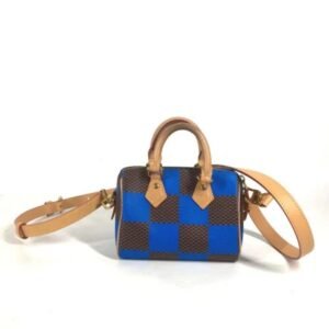 LOUIS VUITTON SPEEDY 18 BANDOULIÈRE DAMIER POP BLUE OTHER CANVAS