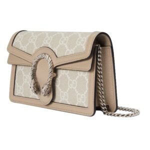 GUCCI DIONYSUS SUPER MINI BAG BEIGE AND WHITE