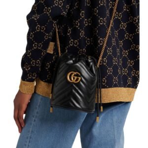 GUCCI MINI GG MARMONT BUCKET BAG WOMEN