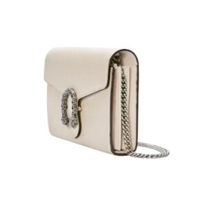 GUCCI DIONYSUS WALLET ON CHAIN WOMEN WHITE