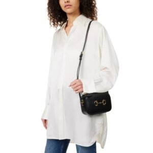 GUCCI LOGO-PLAQUE SHOULDER BAG WOMEN