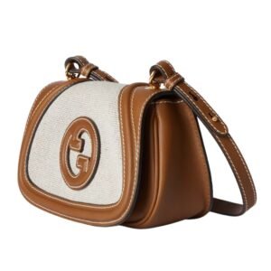 GUCCI SMALL BLONDIE BAG NATURAL CANVAS